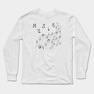 Music notes Long Sleeve T-Shirt